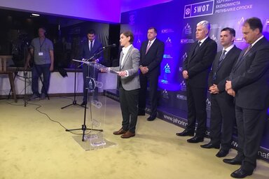 Ana Brnabić: A regionális együttműködés, a béke és a stabilitás előfeltétele, hogy új hazai és külföldi beruházások valósuljanak meg (Fotó: Beta)