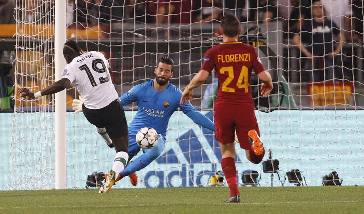 Mane korai találata után már sejteni lehetett a végső kimenetelt (Fotó: Beta/AP)