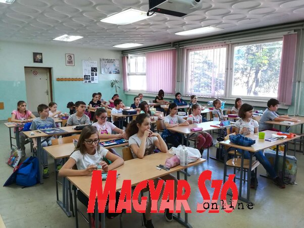 A verseny előtti lámpalázas pillanatok (Lukács Melinda felvétele)