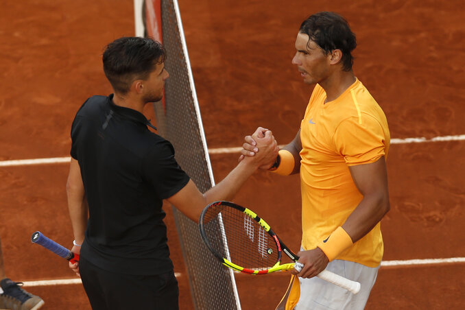 Thiem (balról) letaszította Nadalt a trónról (Fotó: Beta/AP) Thiem (balról) letaszította Nadalt a trónról (Fotó: Beta/AP)