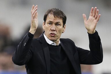 Rudi Garcia végig kiélezett, izgalmas meccset vár (Fotó: Beta/AP)