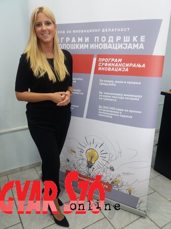 Tatjana Sandić, az Innovációs Alap képviselője (Fotó: Paszterkó Erika)