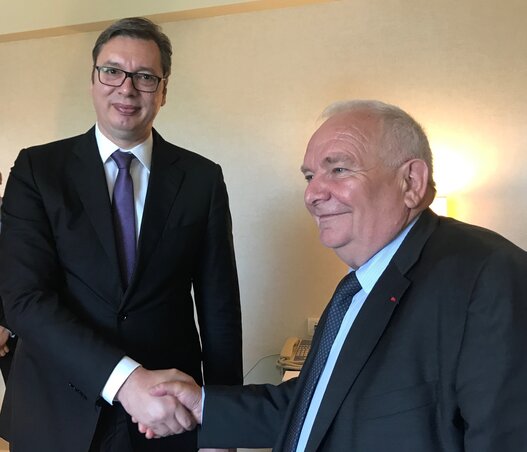 Joseph Daul: Szerbiának nagy szerepe van a balkáni történésekben (Fotó: Beta)