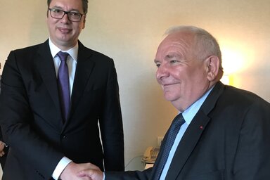 Joseph Daul: Szerbiának nagy szerepe van a balkáni történésekben (Fotó: Beta)