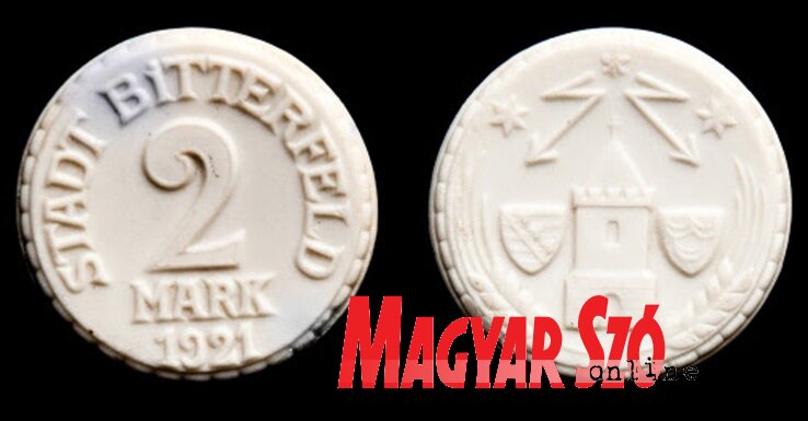 Porcelánpénz (Bozsoki Valéria felvétele)