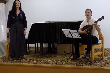 Krnács Erika és Zsoldos Ervin a zentai Városi Múzeumban