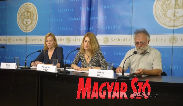 Sanja Prijić, Miroslava Babić és Hulló István (Fotó: Patyi Szilárd)