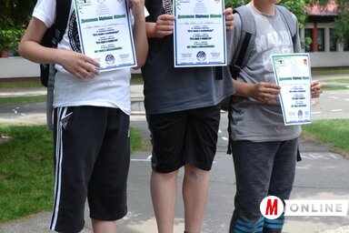 A körzeti közlekedési verseny B kategóriájának legügyesebbjei (Szabó Helga felvétele)