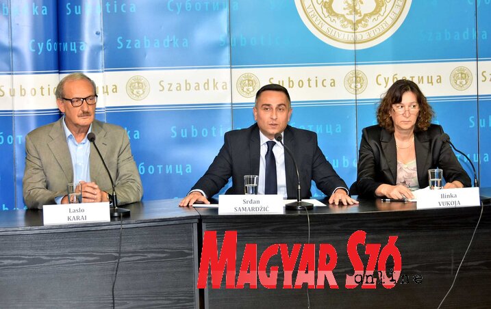 Karai László, Srđan Samardžić és Ilinka Vukoja (Fotó: Gergely Árpád)