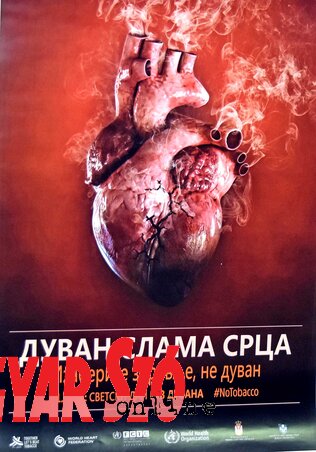 A dohányzásmentes világnap plakátja (Fotó: Gergely Árpád)