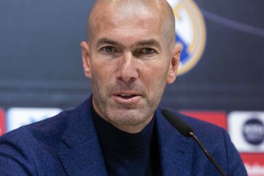 Zinédine Zidane a tegnapi sajtótájékoztatón (fotó: Beta/AP)