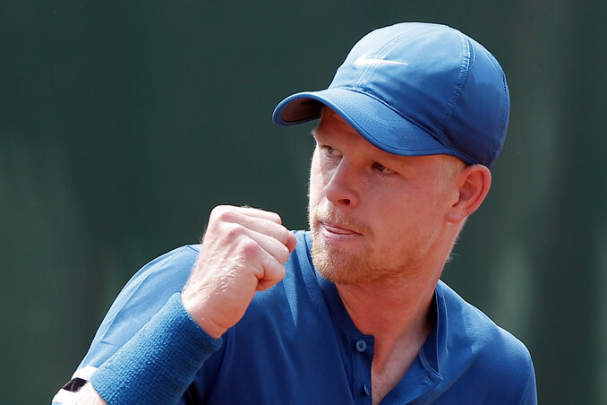 Kyle Edmund csak a második játszmában bajlódott Fucsovics Marcival (fotó: Beta/AP)