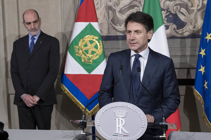 Giuseppe Conte (Fotó: Beta/AP)