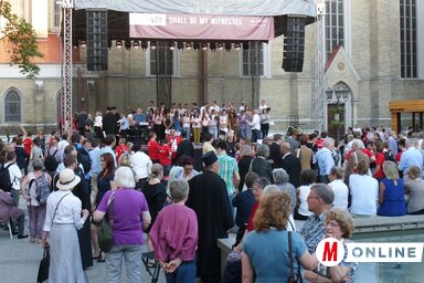 Ökumenikus istentisztelet a Katolikus portán (Stanyó Károly felvétele)