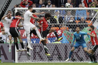 Az uruguayi gól pillanata (Fotó: Beta/AP)