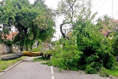 Útakadály a városközpontban (Fotó: Fekete J. József)