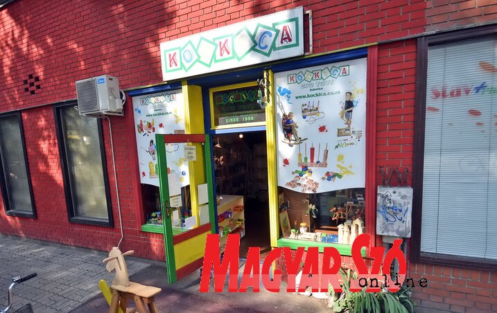 A Kockica Eco Toys kisipari műhely üzlete (Gergely Árpád felvétele)