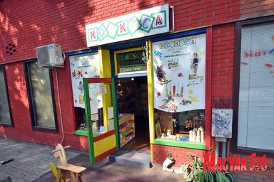 A Kockica Eco Toys kisipari műhely üzlete (Gergely Árpád felvétele)