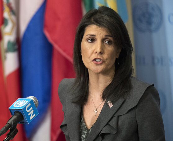 Nikki Haley amerikai ENSZ-nagykövet (Fotó: Beta/AP)