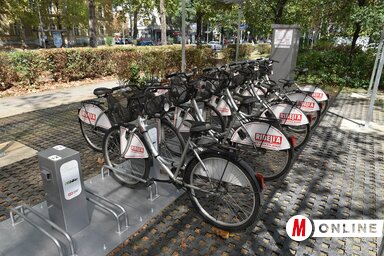 Az idén elkészül a 14. NS Bike kerékpárkölcsönző állomás, amelyet az Európa sugárúton alakítanak majd ki (Ótos András felvétele)