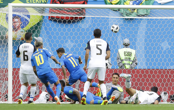 Coutinho lőtte a meccs első gólját (Fotó: Beta/AP)