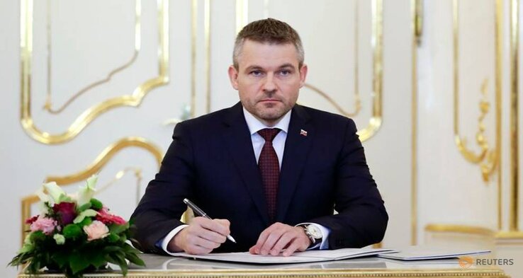 Peter Pellegrini szlovák miniszterelnök (Fotó: REUTERS/David W Cerny)