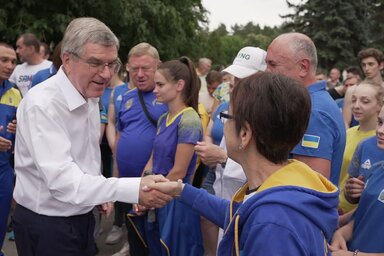 Thomas Bach a közelmúltban Ukrajnába látogatott