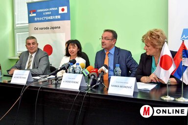 Bogdan Laban, Atsuko Shiotani, dr. Vickó Ferenc és dr. Ivanka Beoković (Fotó: Gergely Árpád)