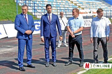 Vanja Udovičić ellátogatott a Városi Stadionba (Fotó: Gergely Árpád)