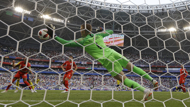 Pickford bravúrosan védte ki Berg próbálkozását (Fotó: Beta/AP)