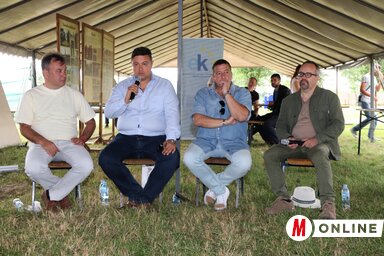 Kávai Szabolcs, Szentesi Zöldi László, Bayer Zsolt és Pósa Károly beszélgetése volt a legnépszerűbb (Puskás Károly felvétele)