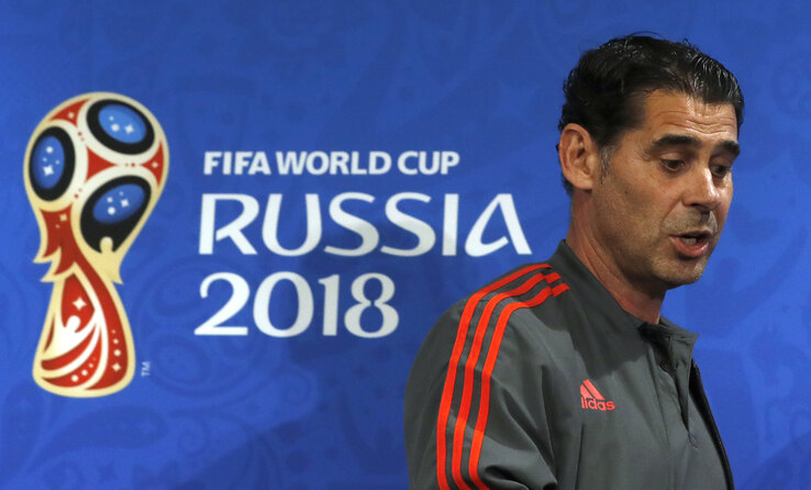 Fernando Hierro nem tudott maradandót alkotni a spanyolokkal (Fotó: Beta/AP)