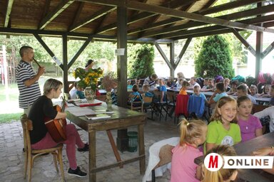 Az idén 55 gyermek vesz részt a Fehérlófia tábor foglalkozásain (Kazinczy Paszterkó Diana felvétele)