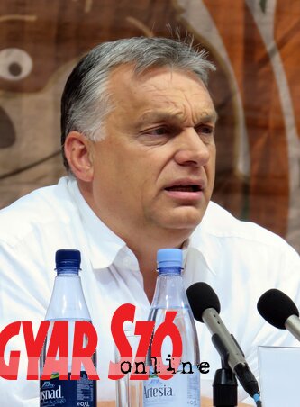 Orbán Viktor miniszterelnök előadást tart a 29. Bálványosi Nyári Szabadegyetem és Diáktáborban (Tusványos) az erdélyi Tusnádfürdőn (Tóth Rolland Felvétele)