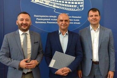 Predrag Vuletić, Majláth Béla és Igor Mirović (Fotó: Ótos András)