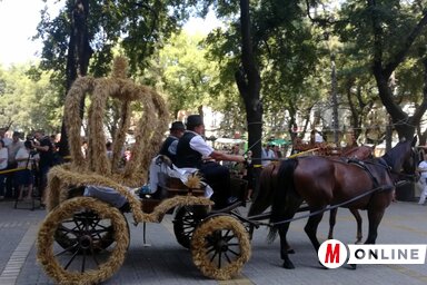 Feldíszített fiáker a városközpontban (Fotó: Lukács Melinda)