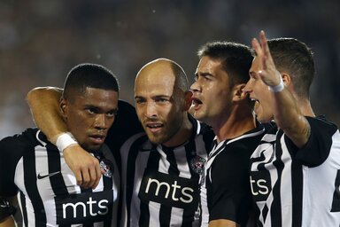 Nem sokáig tartott a Partizan öröme… (Fotó: Beta)