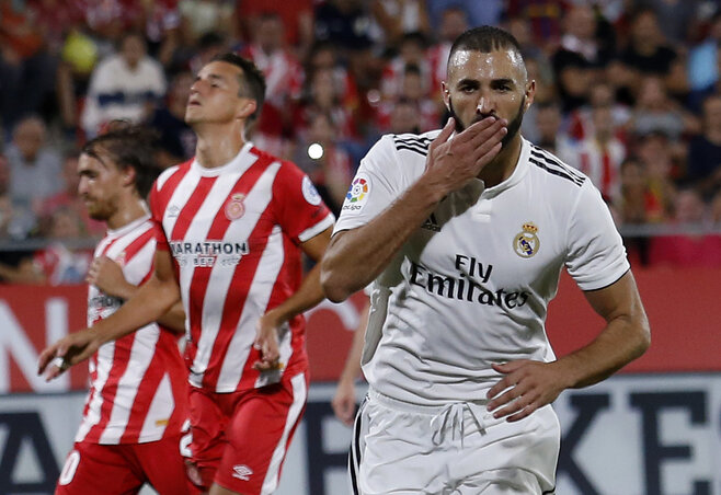 Benzema újra előkapta gólcipőjét (Fotó: Beta/AP)