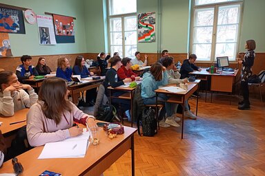 A diákok magyarórán (Fotó: Dér Dianna)