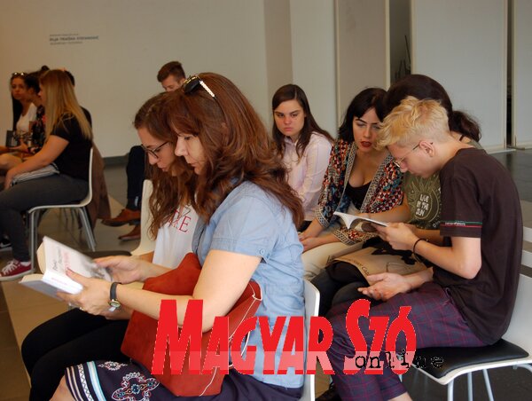 A fesztiválra jelentkező fiatalok egy csoportja (Bozsoki Valéria felvétele)