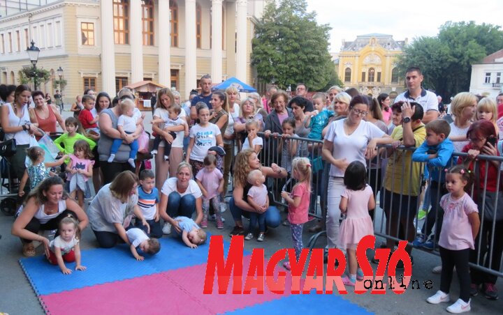 A rajt pillanatai a babakúszóversenyen (Fotó: Patyi Szilárd)