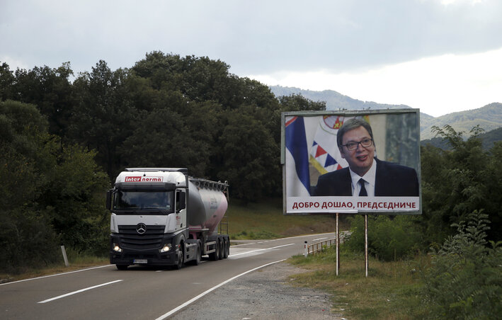 A koszovói szerbek készültek Aleksandar Vučić fogadására (Fotó: Beta) A koszovói szerbek készültek Aleksandar Vučić fogadására (Fotó: Beta)