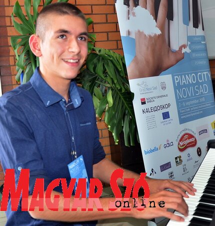 Vladimir Huba Aradi először vesz részt a fesztiválon (Dávid Csilla felvétele)