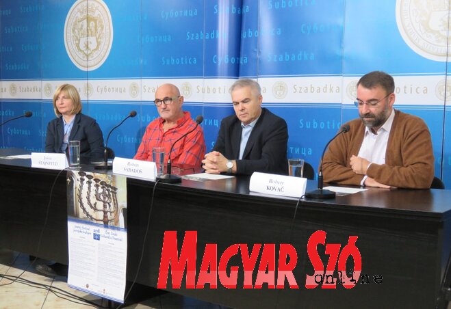 Branka Banjanin, dr. Steinfeld Josua, Szabados Róbert és Kovács Róbert (Fotó: Patyi Szilárd)