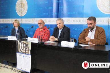 Branka Banjanin, dr. Steinfeld Josua, Szabados Róbert és Kovács Róbert (Fotó: Patyi Szilárd)