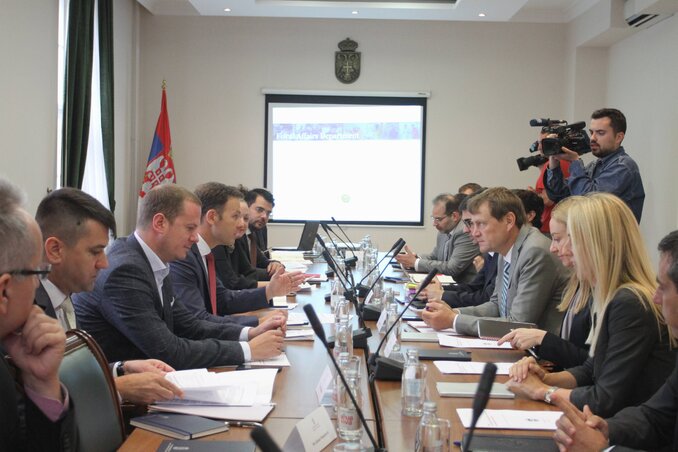 A Nemzetközi Valutaalap küldöttsége a pénzügyminisztériumban folytatta tárgyalásait (Fotó: Beta)
