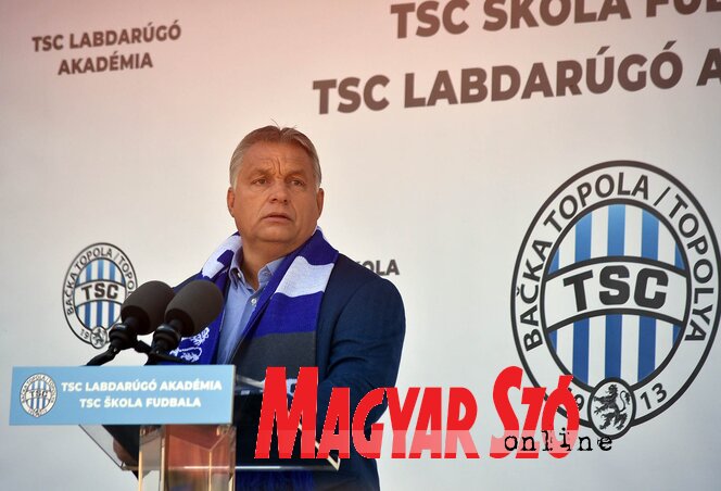 Orbán Viktor Topolyán (Ótos András felvétele)