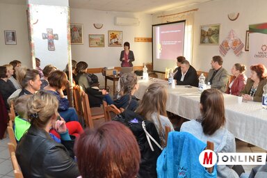 Interaktív előadás a virtuális világ veszélyeiről (Lakatos János felvétele)