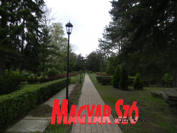 Ezek az új parki kandeláberek már többször váltak vandálok célpontjává (Fotó: Fehér Rózsa)