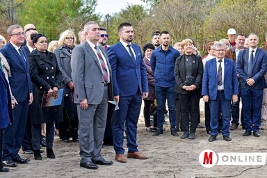 Nógrádi Zoltán, Mórahalom polgármestere szerint az alapkő letételével egyensúly teremtődött a szerb-magyar határ két oldalán megvalósuló projektumban (Gergely Árpád felvétele)